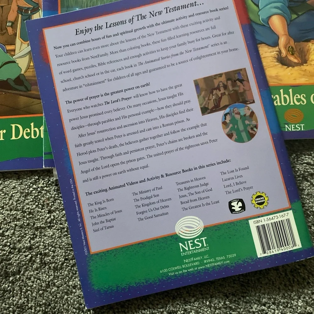 HUGE Nest Sunday School Animated Stories DVD & Reproducible Activity Book Set - Picture 16 of 16
